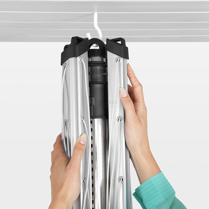 Brabantia Вулична сушарка з 4 напрямними і регулюванням висоти 50 м навісу Lift-O-Matic | https://grandposuda.com.ua