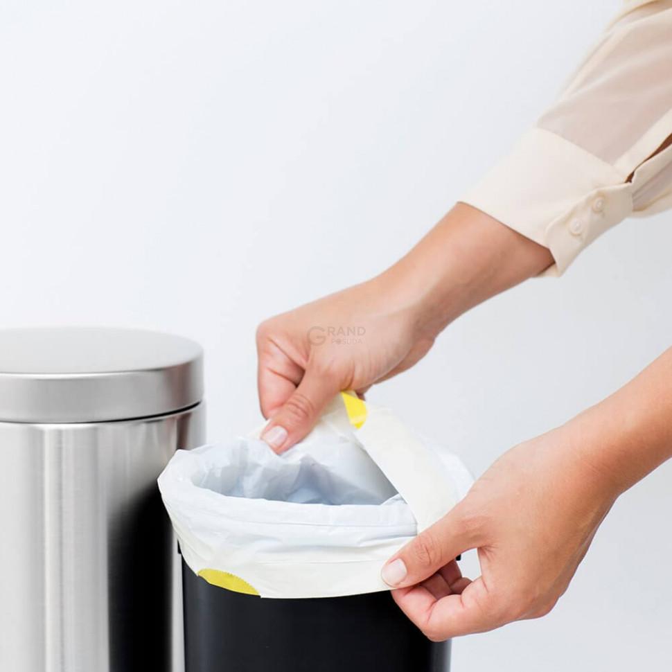 Brabantia Пакеты для мусора в рулоне, 3 л, размер А, 20 шт белых | https://grandposuda.com.ua