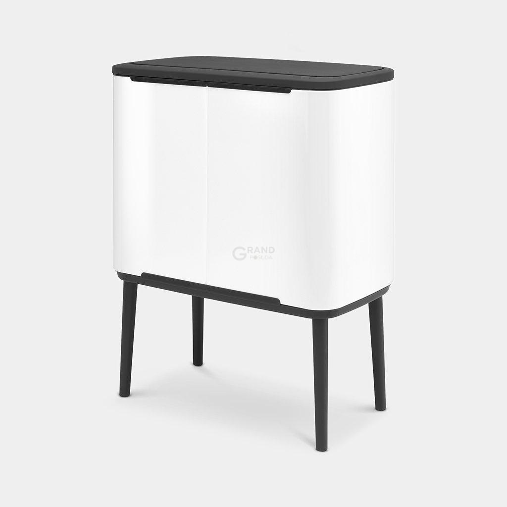 Brabantia Сміттєвий бак 11 + 23 л білий Bo Touch Bin | https://grandposuda.com.ua