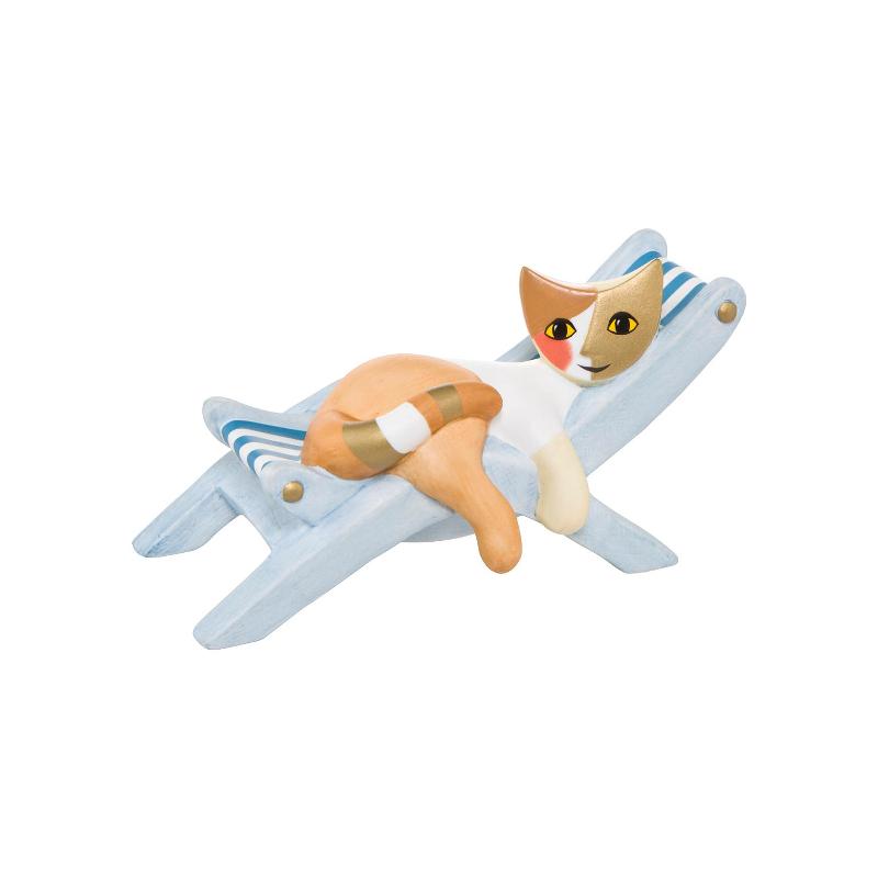 Goebel Фігурка Кішка Un bagno al sole Rosina Wachtmeister Katzenleben | https://grandposuda.com.ua