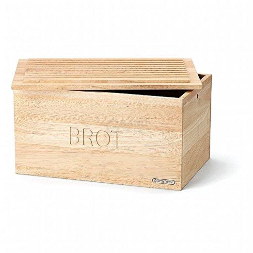 Continenta Хлібниця з кришкою, каучукове дерево 34.5 x 23 см | https://grandposuda.com.ua