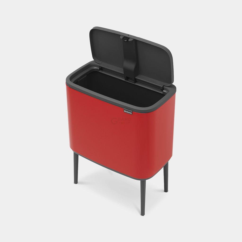 Brabantia Мусорный бак 36 л красный Bo Touch Bin | https://grandposuda.com.ua