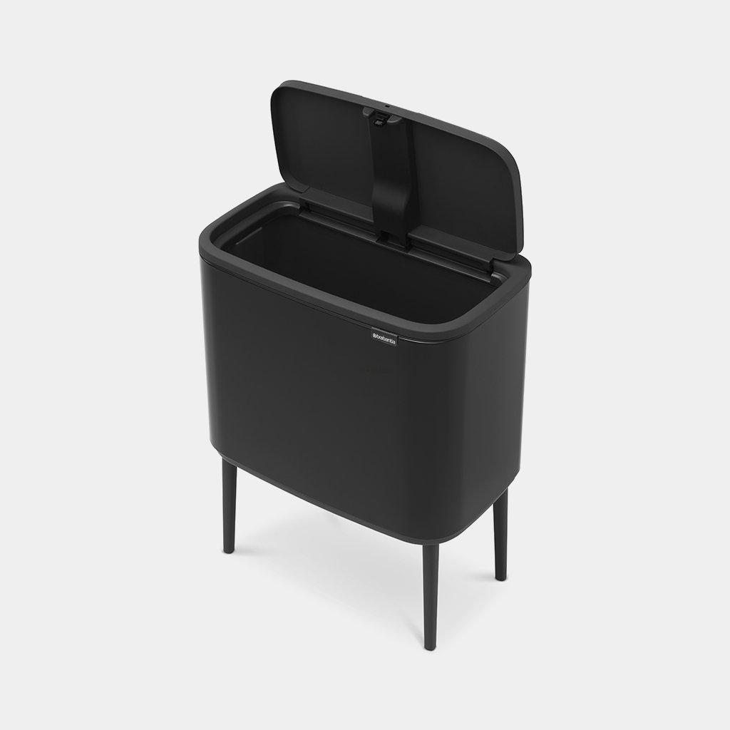 Brabantia Мусорный бак 36 л черный матовый Bo Touch Bin | https://grandposuda.com.ua