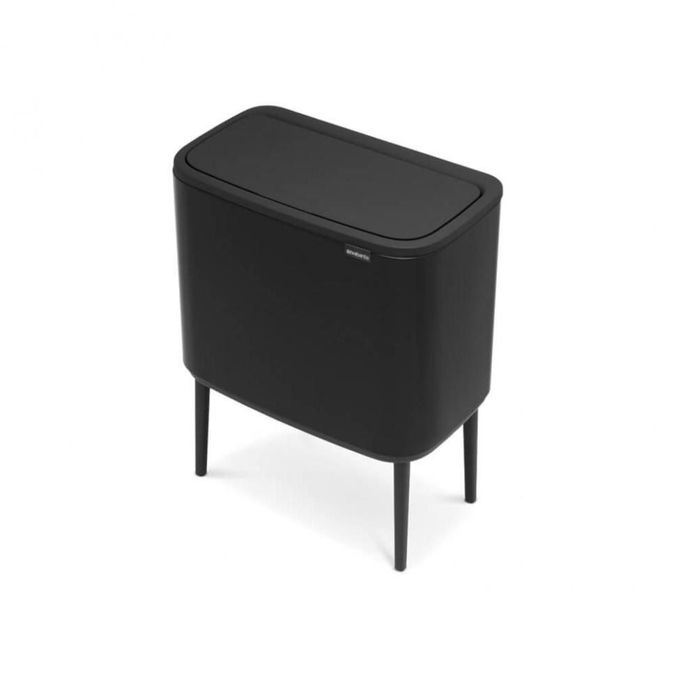 Brabantia Мусорный бак 36 л черный матовый Bo Touch Bin | https://grandposuda.com.ua