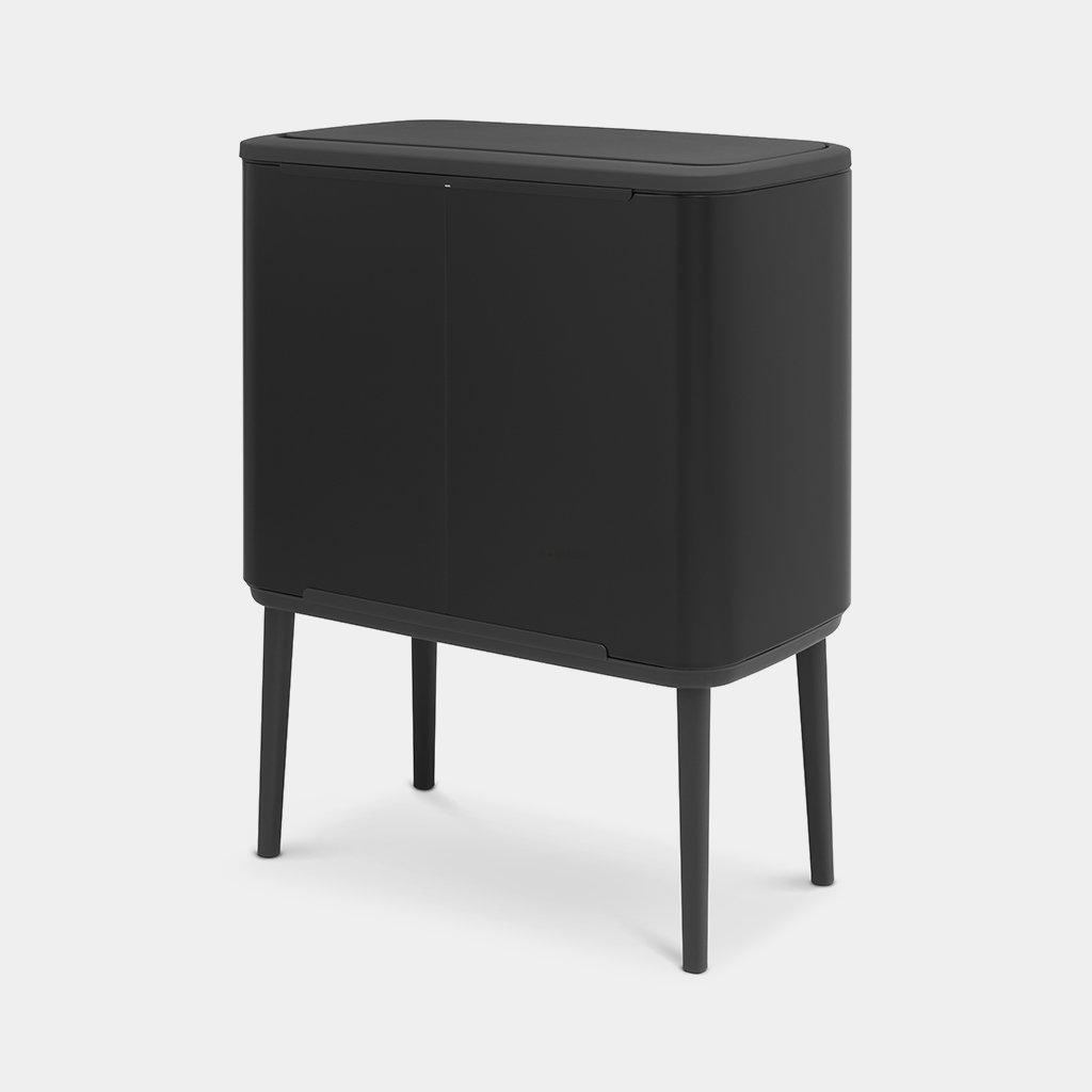 Brabantia Мусорный бак 36 л черный матовый Bo Touch Bin | https://grandposuda.com.ua