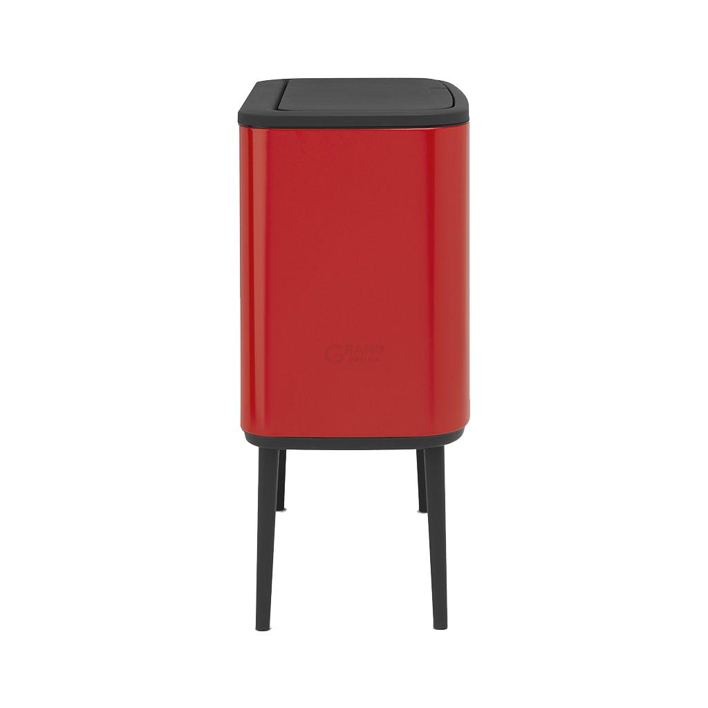 Brabantia Сміттєвий бак 3х11 л червоний Bo Touch Bin | https://grandposuda.com.ua