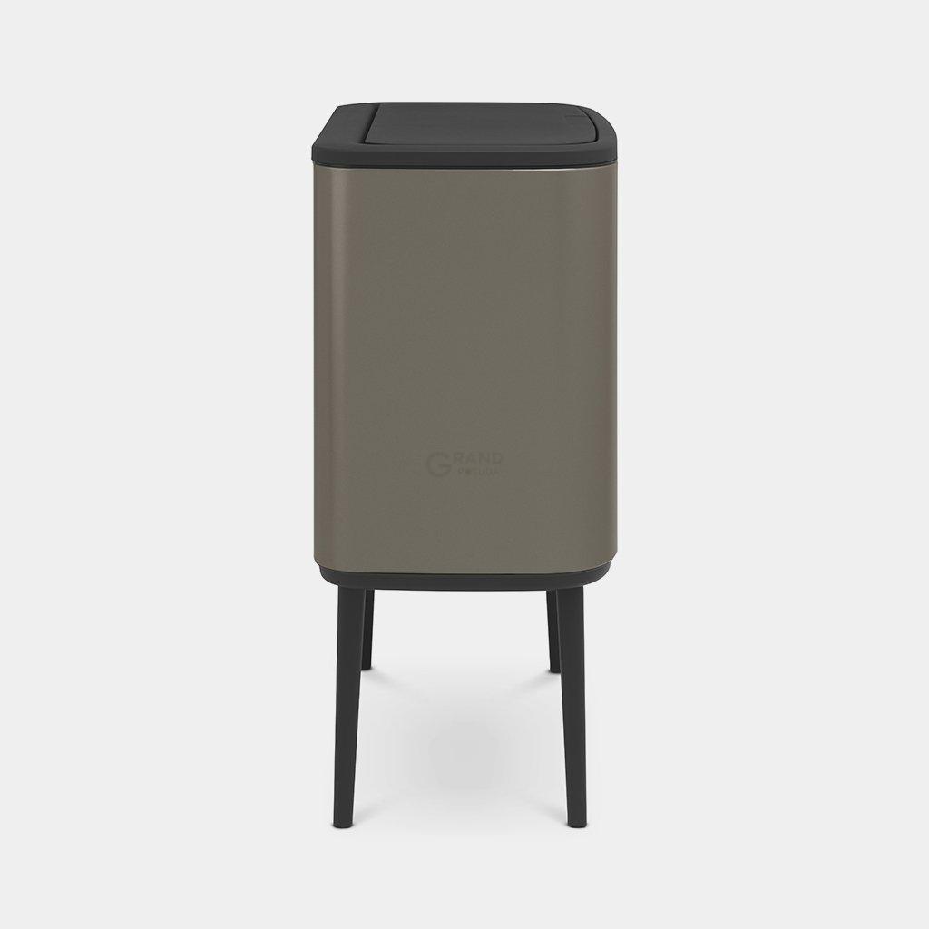 Brabantia Сміттєвий бак 3х11 л платиновий Bo Touch Bin | https://grandposuda.com.ua