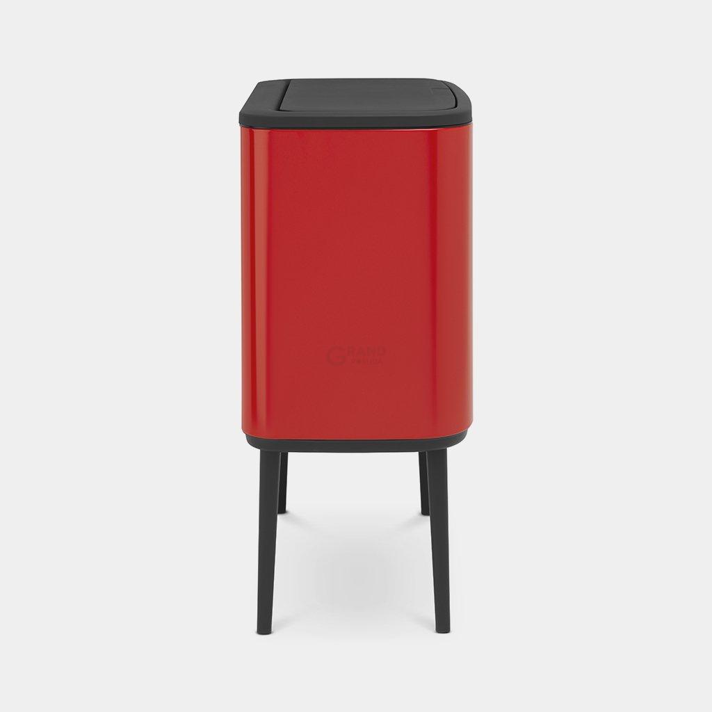 Brabantia Мусорный бак 11+23 л красный Bo Touch Bin | https://grandposuda.com.ua