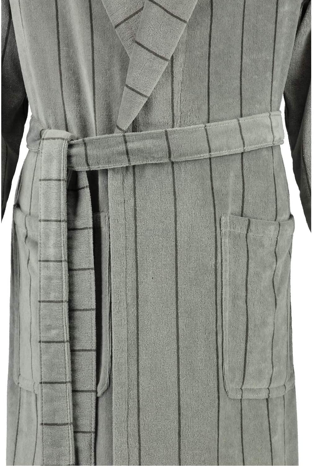 Cawö Халат банный мужской с воротником 56 (L-XL) песочный 2833 | https://grandposuda.com.ua