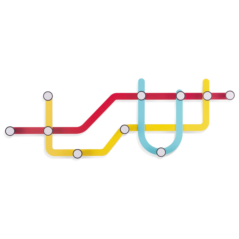 Umbra Вішак 57,8х20,8х4 см мульти Subway | https://grandposuda.com.ua