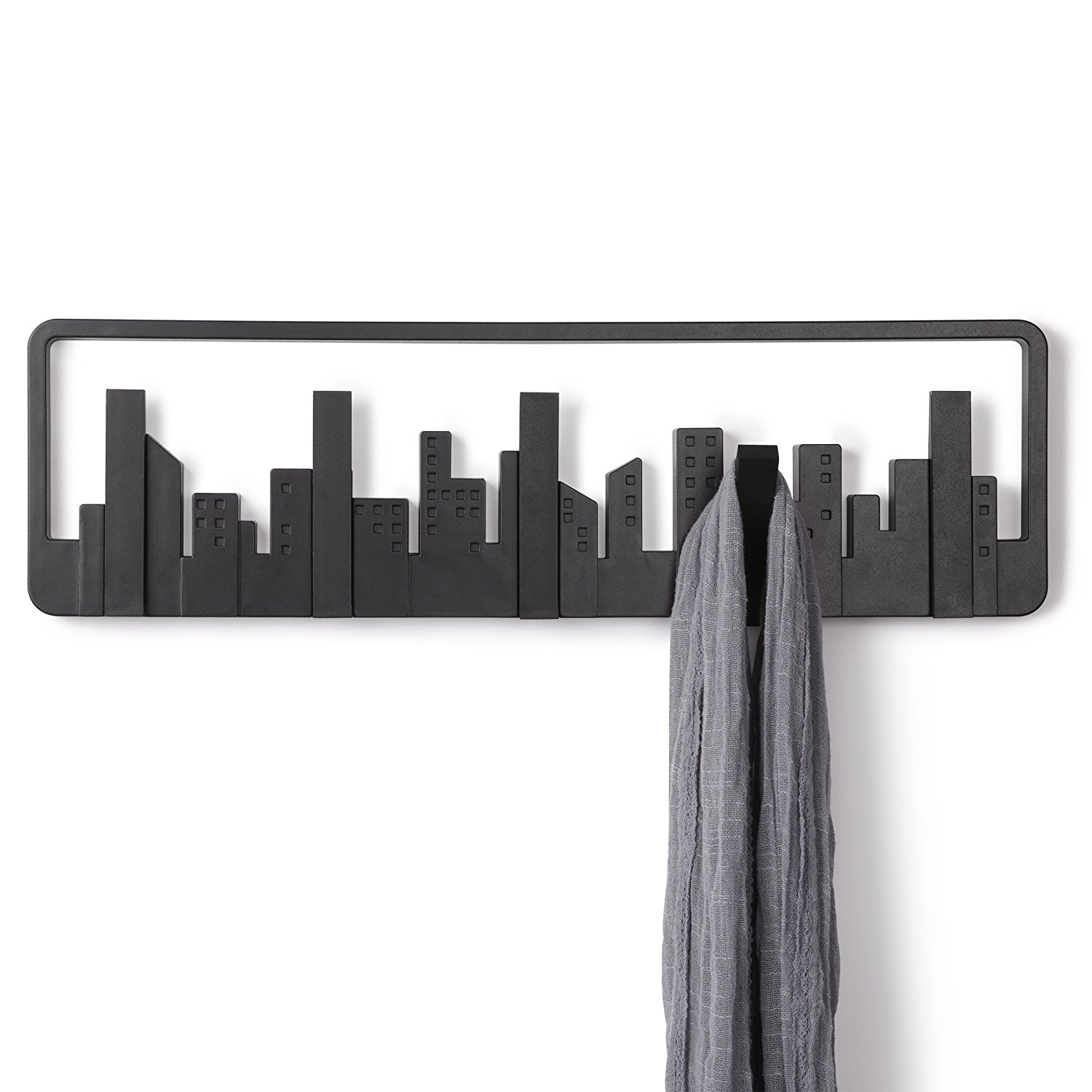 Umbra Вешалка 49,5x15,2x2,5 см черная Skyline Multi Hook | https://grandposuda.com.ua