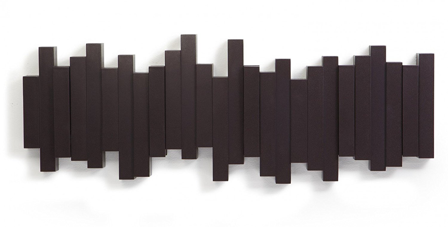 Umbra Вешалка 50,8x19,1x3,2 см черная Sticks Multi Hook Espresso | https://grandposuda.com.ua