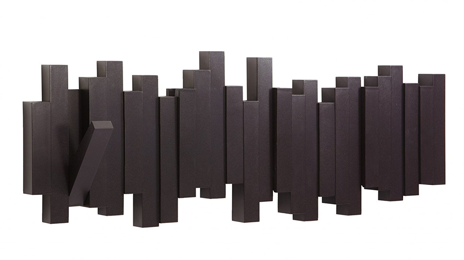 Umbra Вешалка 50,8x19,1x3,2 см черная Sticks Multi Hook Espresso | https://grandposuda.com.ua