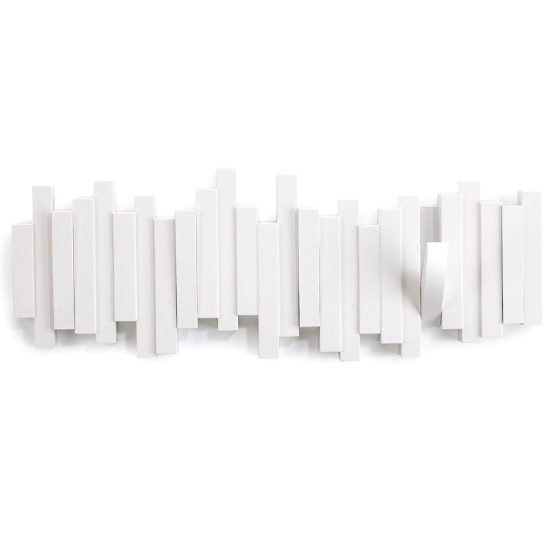 Umbra Вішак 49х2,5х18 см біла Sticks | https://grandposuda.com.ua