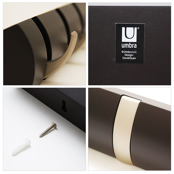 Umbra Вешалка настенная 81х7,5х2,5 см дерево Flip | https://grandposuda.com.ua