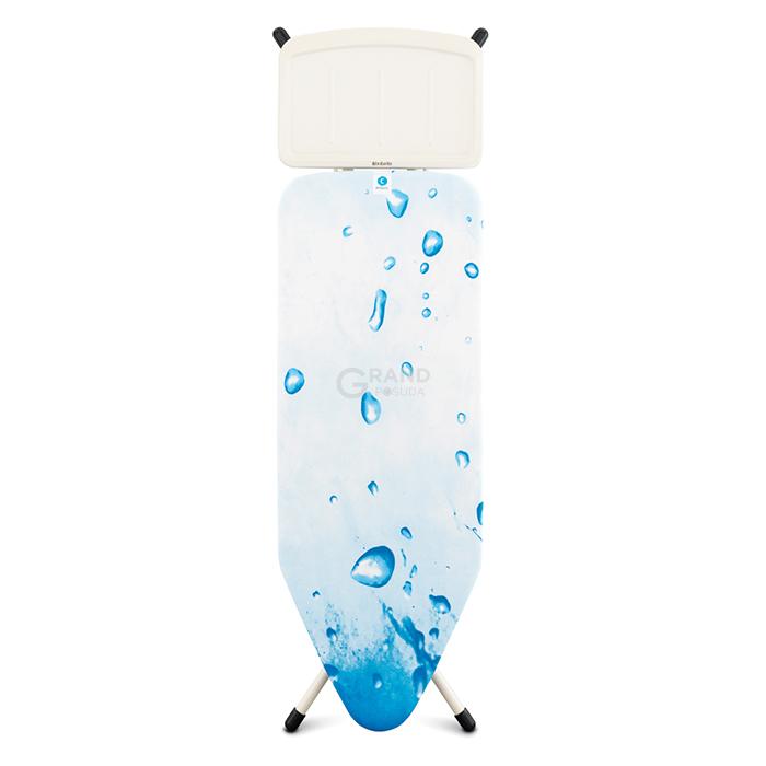 Brabantia Дошка зі стаціонарної підставкою для парової системи 124 x 45 cm (С) - 25 мм Ice Water | https://grandposuda.com.ua