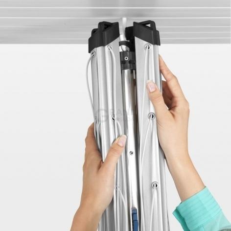 Brabantia Уличная сушилка Essential с 4 направляющими 40 м навеса серый металлик | https://grandposuda.com.ua
