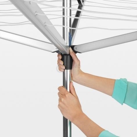 Brabantia Уличная сушилка Essential с 4 направляющими 40 м навеса серый металлик | https://grandposuda.com.ua