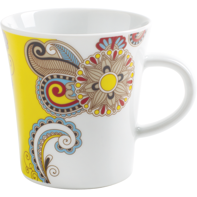 Kahla Кружка 0,30 л Update Paisley yellow | https://grandposuda.com.ua