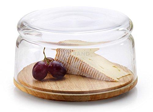 Continenta Колпак для сыра с тарелкой, каучуковое дерево Ø 26,5 см Barry | https://grandposuda.com.ua