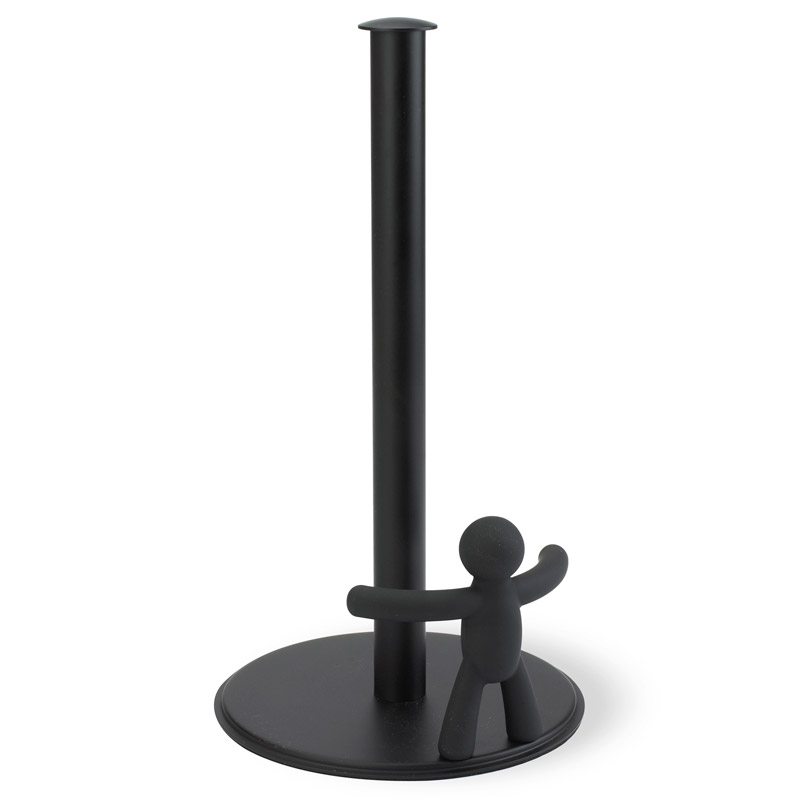Umbra Держатель бумажных полотенец 18х34х18 см черный Buddy | https://grandposuda.com.ua