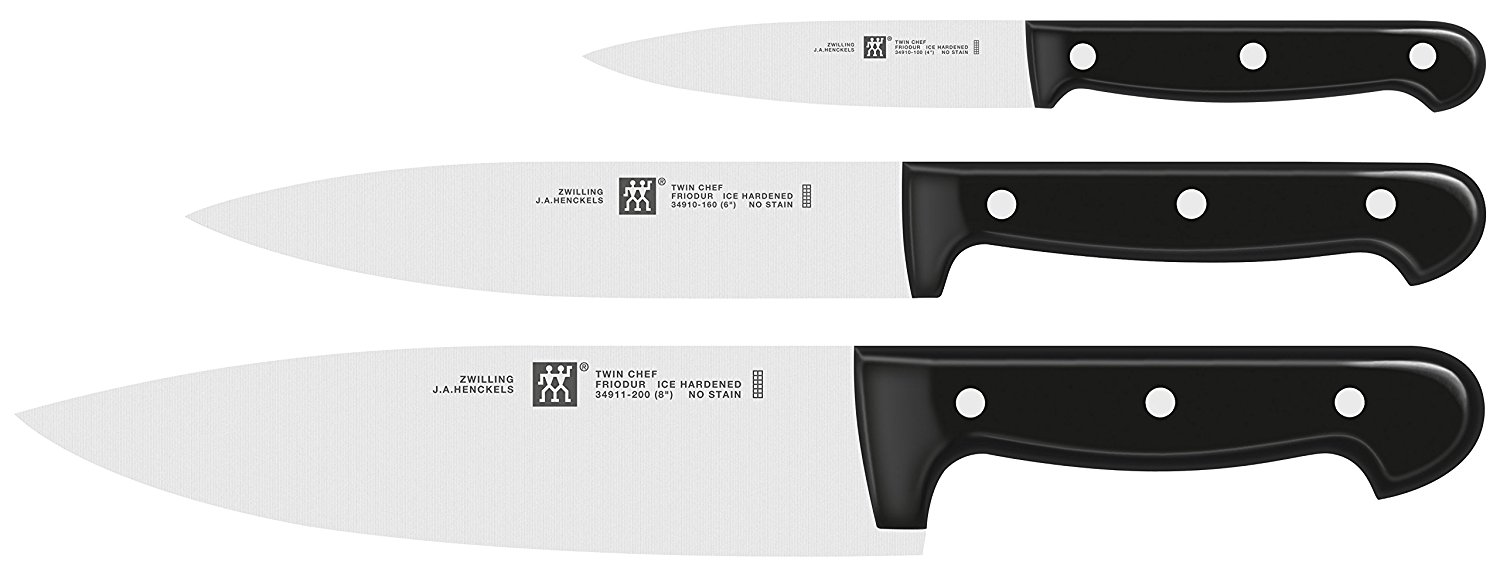 Zwilling Набор ножей 3 предмета Twin Chef Zwilling Набор ножей 3 предмета Twin Chef | https://grandposuda.com.ua