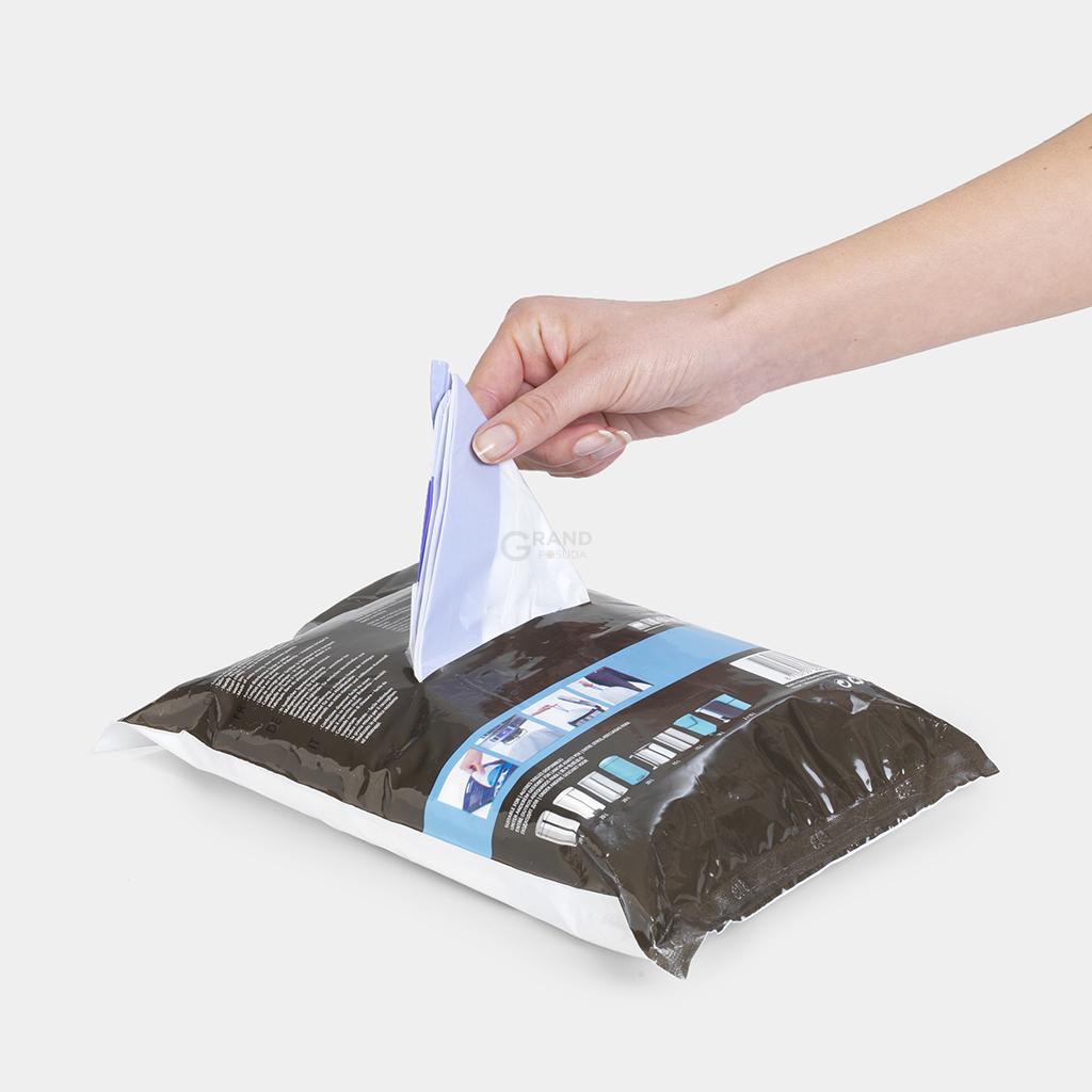 Brabantia Пакети для сміття, 40/45 л, розмір L 30 шт білих | https://grandposuda.com.ua