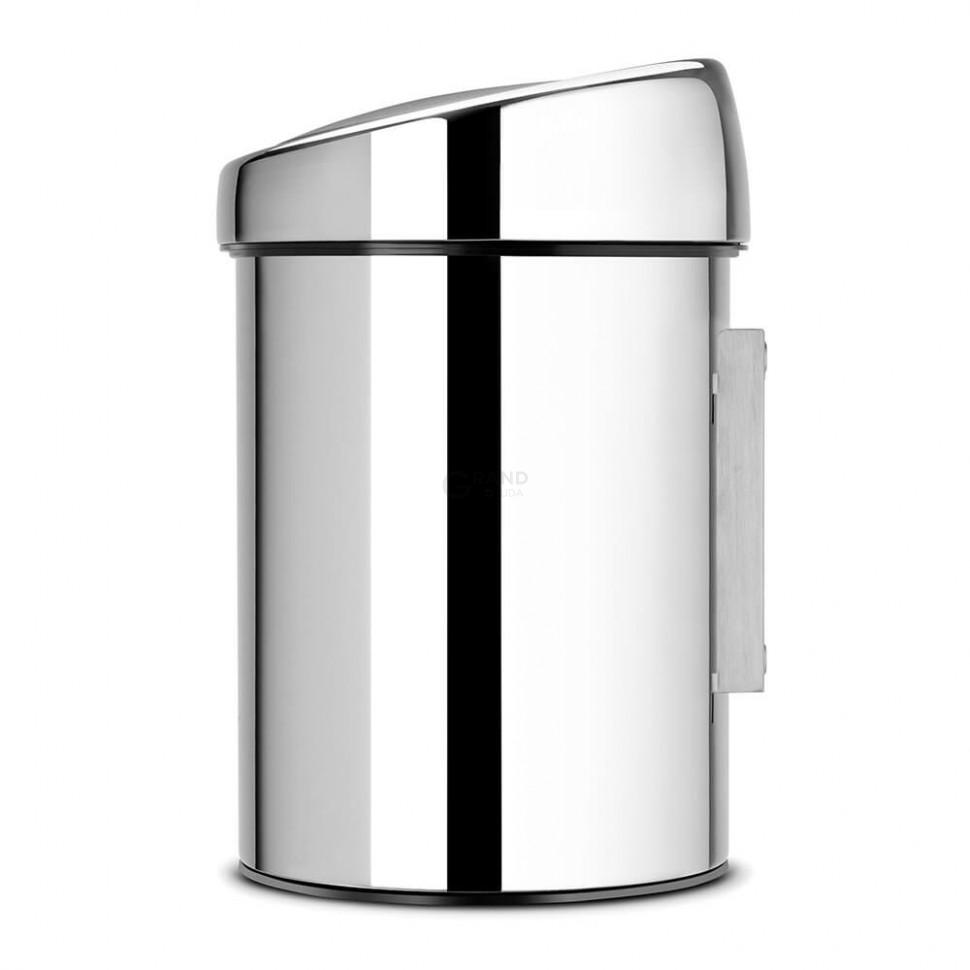 Brabantia Мусорный бак 3 л глянцевый стальной Touch Bin | https://grandposuda.com.ua
