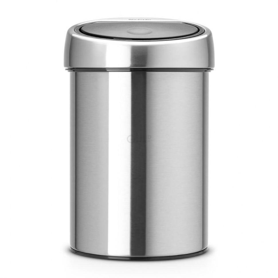 Brabantia Мусорный бак 3 л матовый стальной Touch Bin | https://grandposuda.com.ua