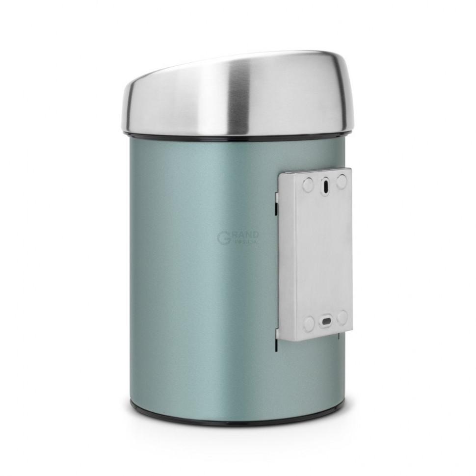Brabantia Мусорный бак 3 л мятный металлик Touch Bin | https://grandposuda.com.ua