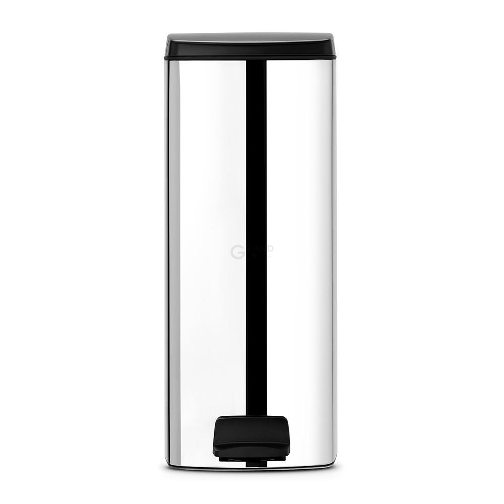 Brabantia Прямоугольный мусорный бак с педалью 25 л бесшумный стальной матовый Pedal Bin Brabantia Прямоугольный мусорный бак с педалью 25 л бесшумный стальной матовый Pedal Bin | https://grandposuda.com.ua