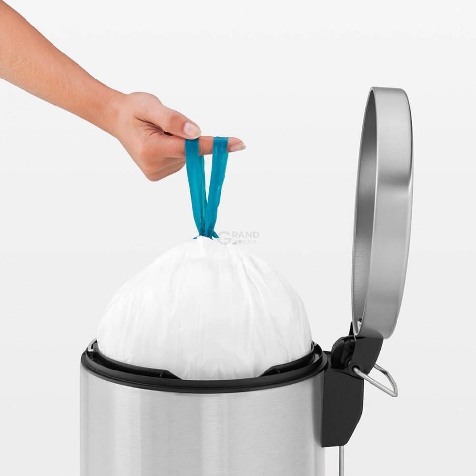 Brabantia Пакеты для мусора, 20 л, размер F, 40 шт белых для высоких баков | https://grandposuda.com.ua