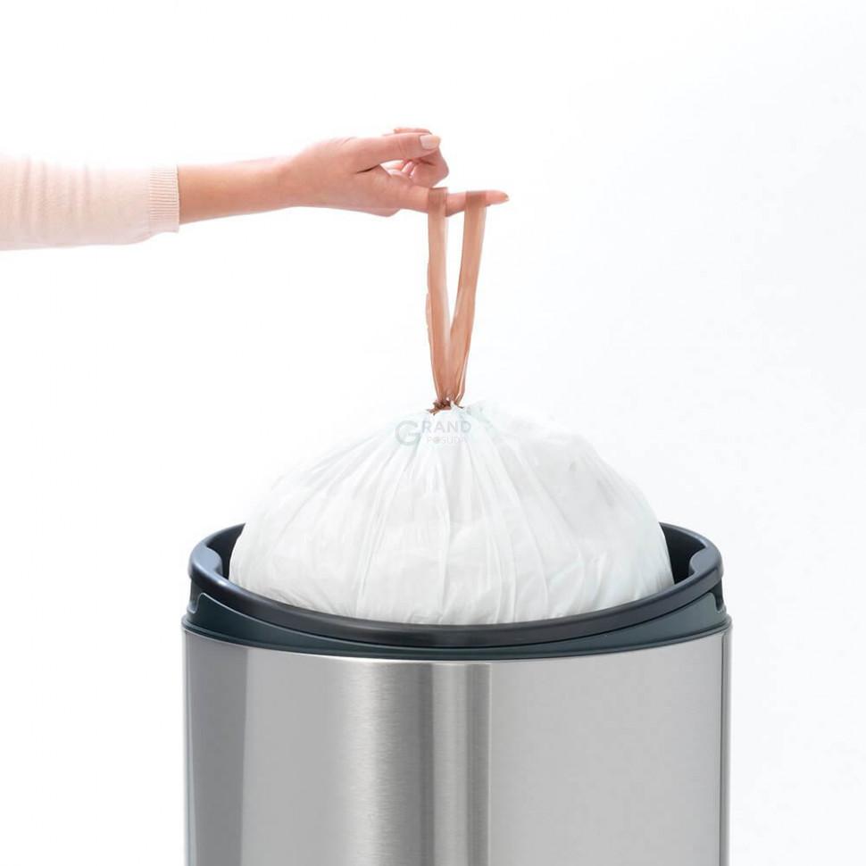 Brabantia Пакеты для мусора, 40/50 л, размер H, 30 шт белых | https://grandposuda.com.ua