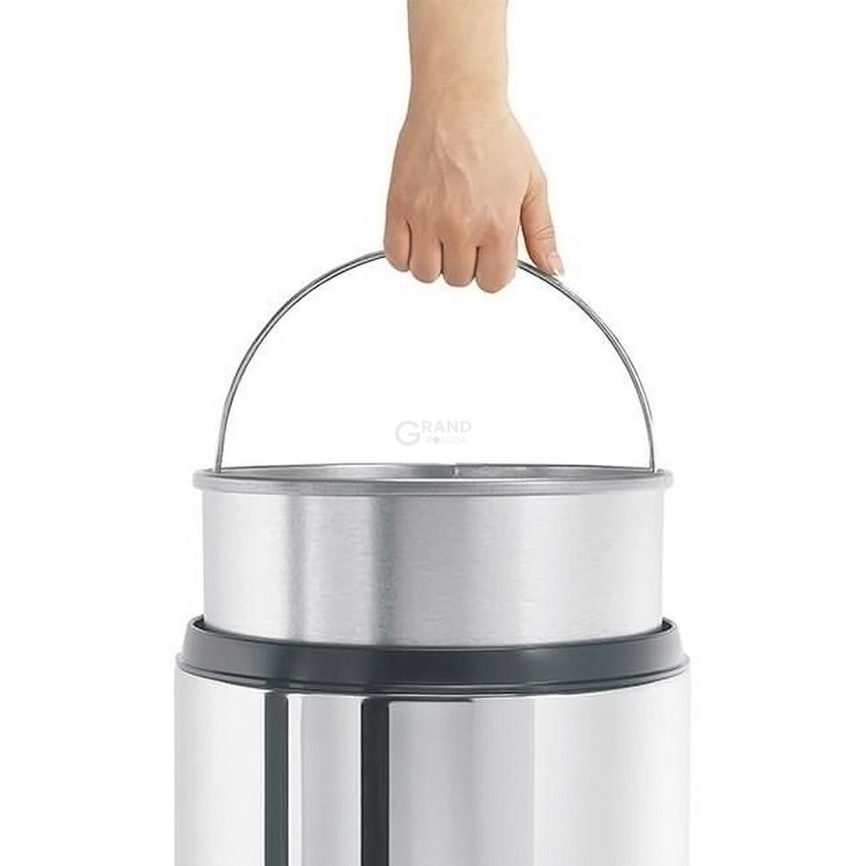 Brabantia Урна для бумаг с защитой от возгорания 30 литров матовая стальная Flame Guard Bin | https://grandposuda.com.ua