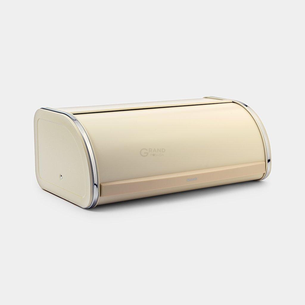 Brabantia Хлебница со сдвигающейся крышкой 17,5х44,8х27 см миндальная | https://grandposuda.com.ua
