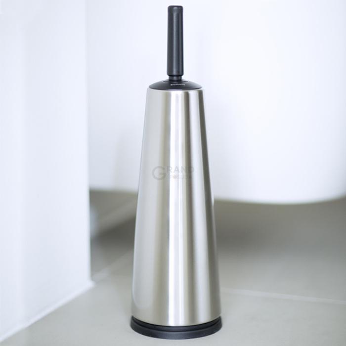 Brabantia Туалетный ершик с держателем матовый стальной Classic | https://grandposuda.com.ua