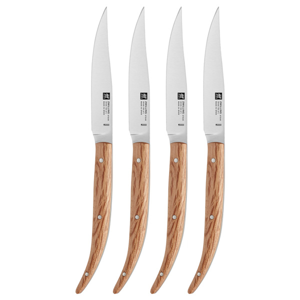 Zwilling Набор ножей для стейка 4 предмета дуб Steak Knife | https://grandposuda.com.ua