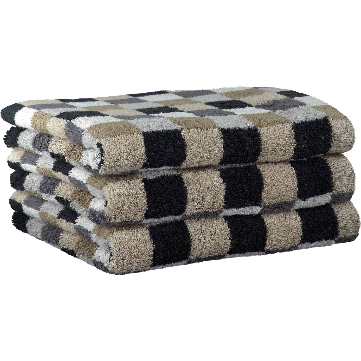 Рушник 30 х 30 см Kiesel Karo Lifestyle Cawo | https://grandposuda.com.ua