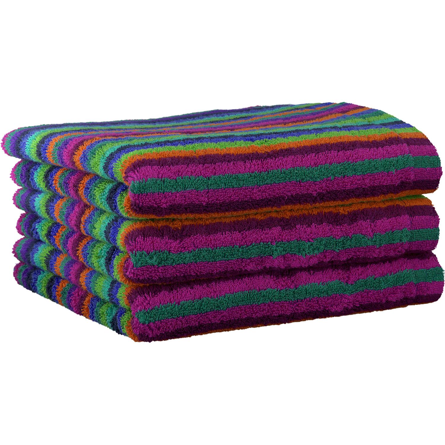 Полотенце для рук 50 х 100 см Multicolor Stripes Lifestyle Cawo | https://grandposuda.com.ua