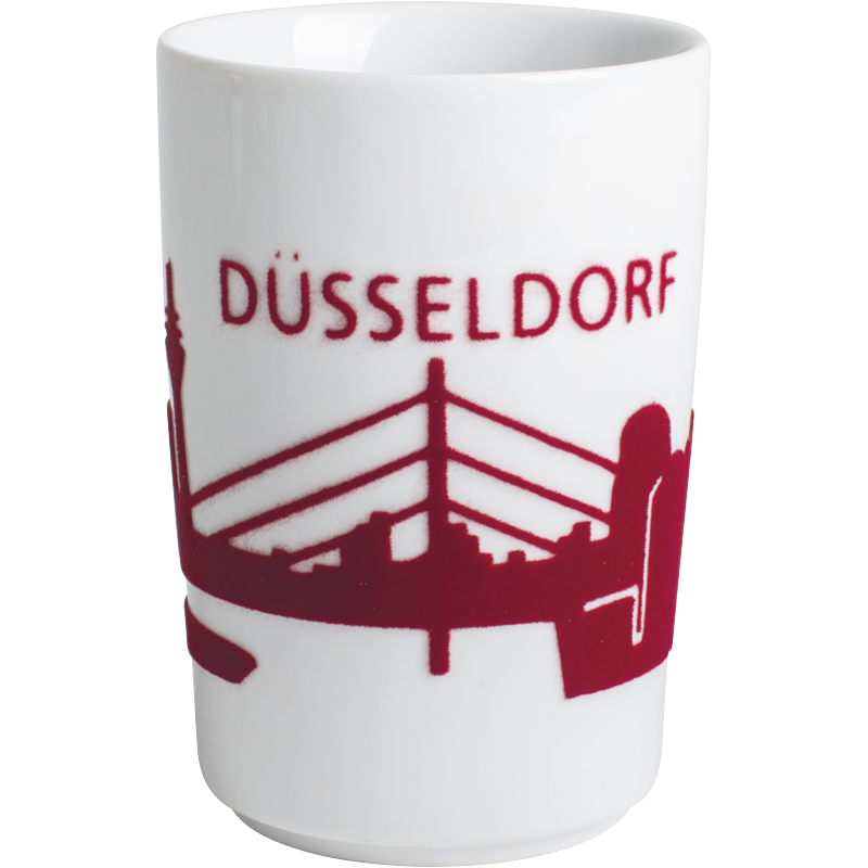 Kahla Кружка 0,35 л Touch! Skyline Dusseldorf red | https://grandposuda.com.ua