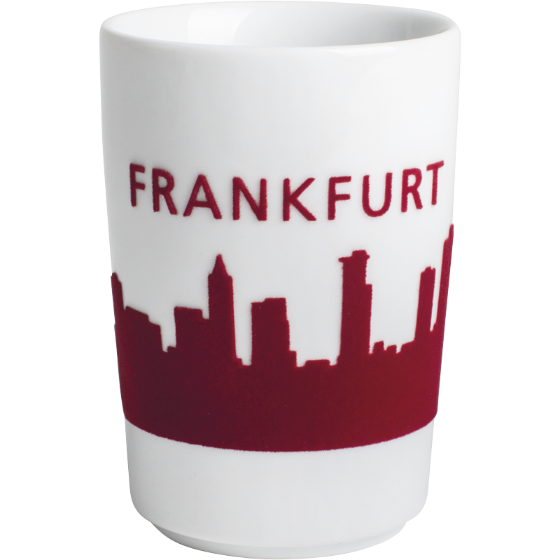 Kahla Кружка 0,35 л Touch! Skyline Frankfurt red | https://grandposuda.com.ua