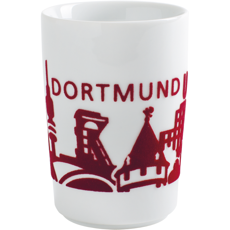 Kahla Кружка 0,35 л Touch! Skyline Dortmund red | https://grandposuda.com.ua