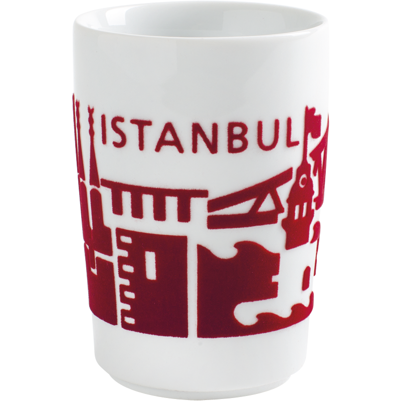 Kahla Кружка 0,35 л Touch! Skyline Istanbul red | https://grandposuda.com.ua