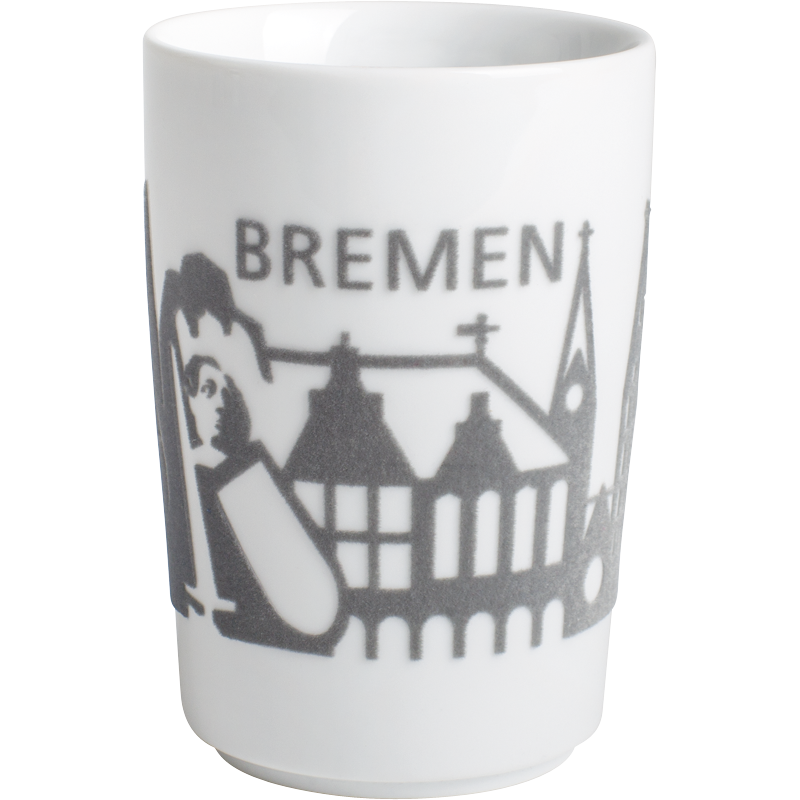 Kahla Кружка 0,35 л Touch! Skyline Bremen gray | https://grandposuda.com.ua