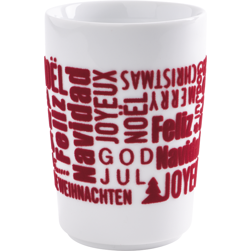 Kahla Кружка 0,35 л Touch! X-Mas Greetings red | https://grandposuda.com.ua
