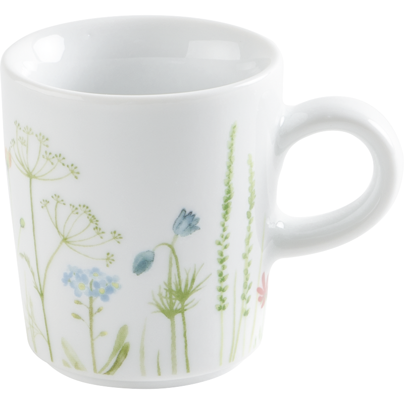 Kahla Чашка для эспрессо 0,09 л Magic Grip Wild Flower Blue/red | https://grandposuda.com.ua