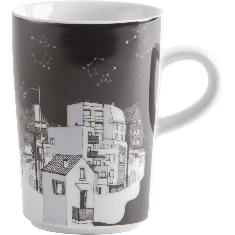 Kahla Чашка для макиато 0,35 л Five Senses City Life black/white | https://grandposuda.com.ua