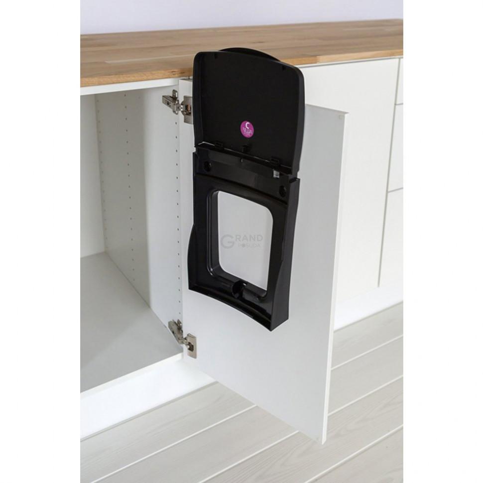 Brabantia Встраиваемый мусорный бак прямоугольный черный 10 л Built in Bin | https://grandposuda.com.ua