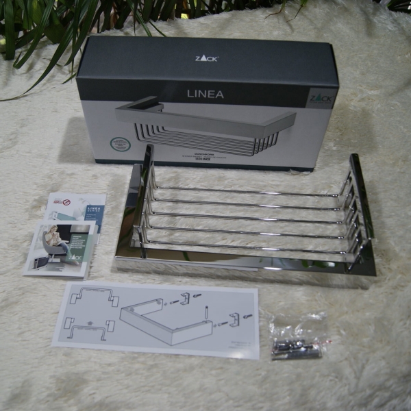 Zack Полка для ванной глянцевая Linea | https://grandposuda.com.ua
