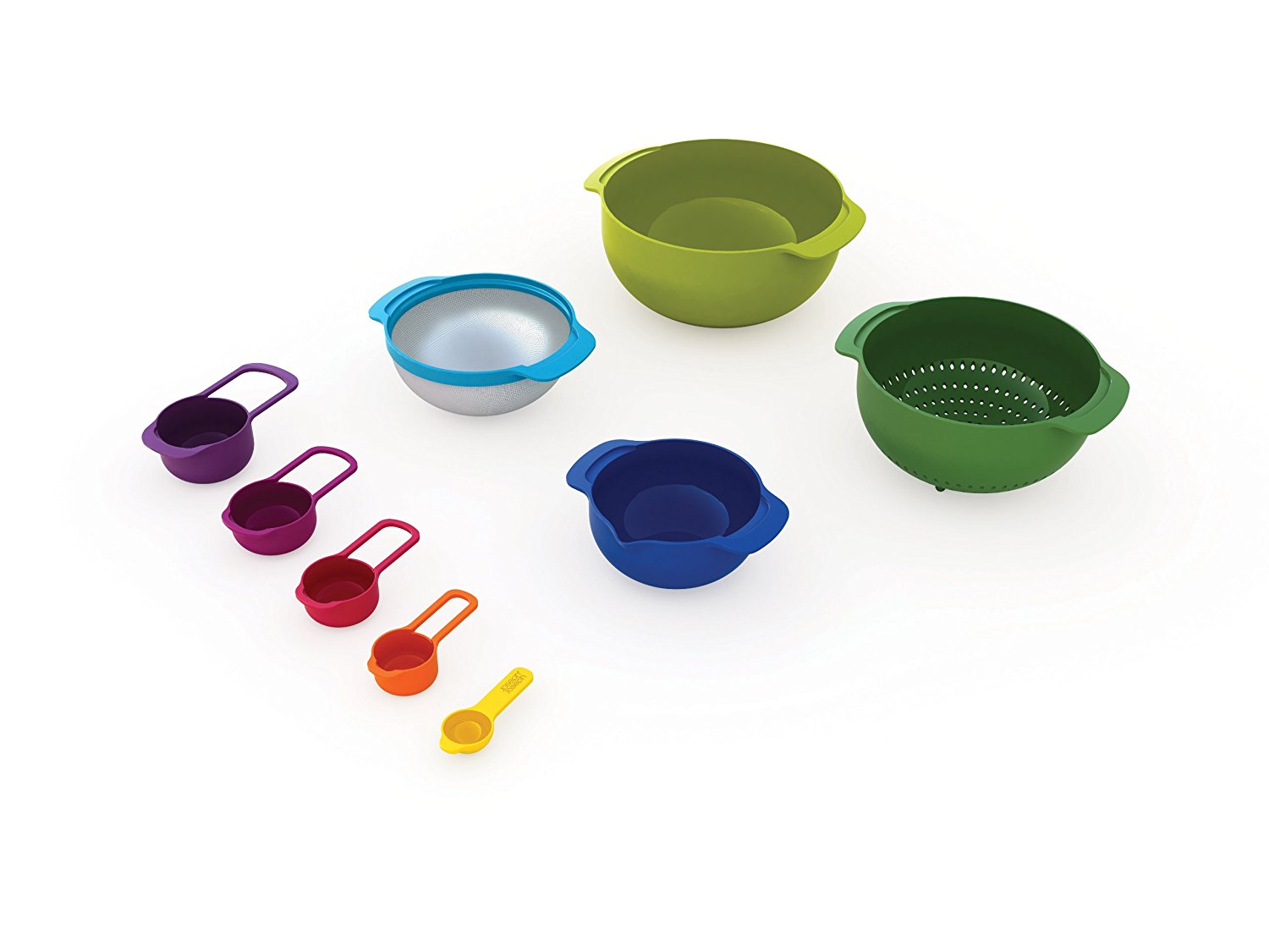 Joseph Joseph Набор мисок 9 предметов Nest Plus Multicolor | https://grandposuda.com.ua